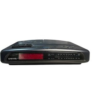 CRAIG‎ AM FM Cassette PlayerClock Radio With Battery Back Up Model CR5611
